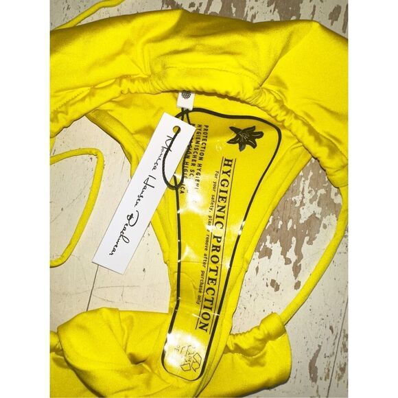 Monica Hansen size M Yellow Single Tie String Bikini Bottom Cheeky Zafferano New - Picture 5 of 7